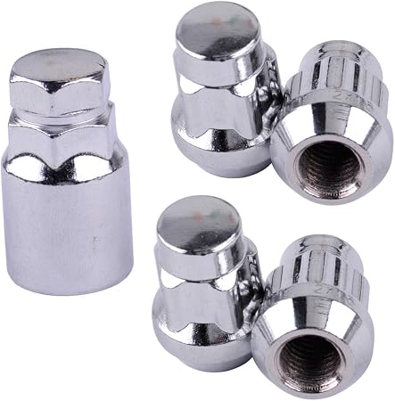 Amazon Com 4pcs New Anti Theft Lug Nuts Bolts 1pc Key Security M12 X P1 5 Wheel Lock Set Everything Else
