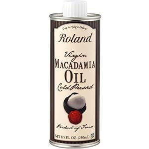 Roland Foods Virgin Macadamia Oil, Cold Pressed, Specialty Imported Food, 8.5 Fl Oz Can