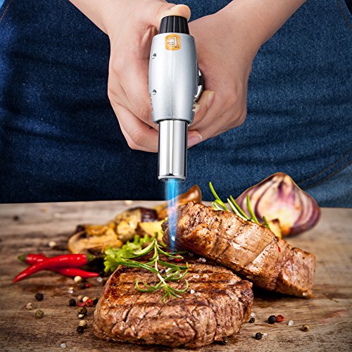 Culinary Torch Professional Kitchen Cooking Torch for Creme Brulee Butane Blow Torch for Home