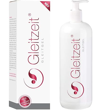 Gleitzeit Gleitgel Wasserbasis PREMIUM 1 Liter Langzeit-Spaß Gleitmittel sensitiv