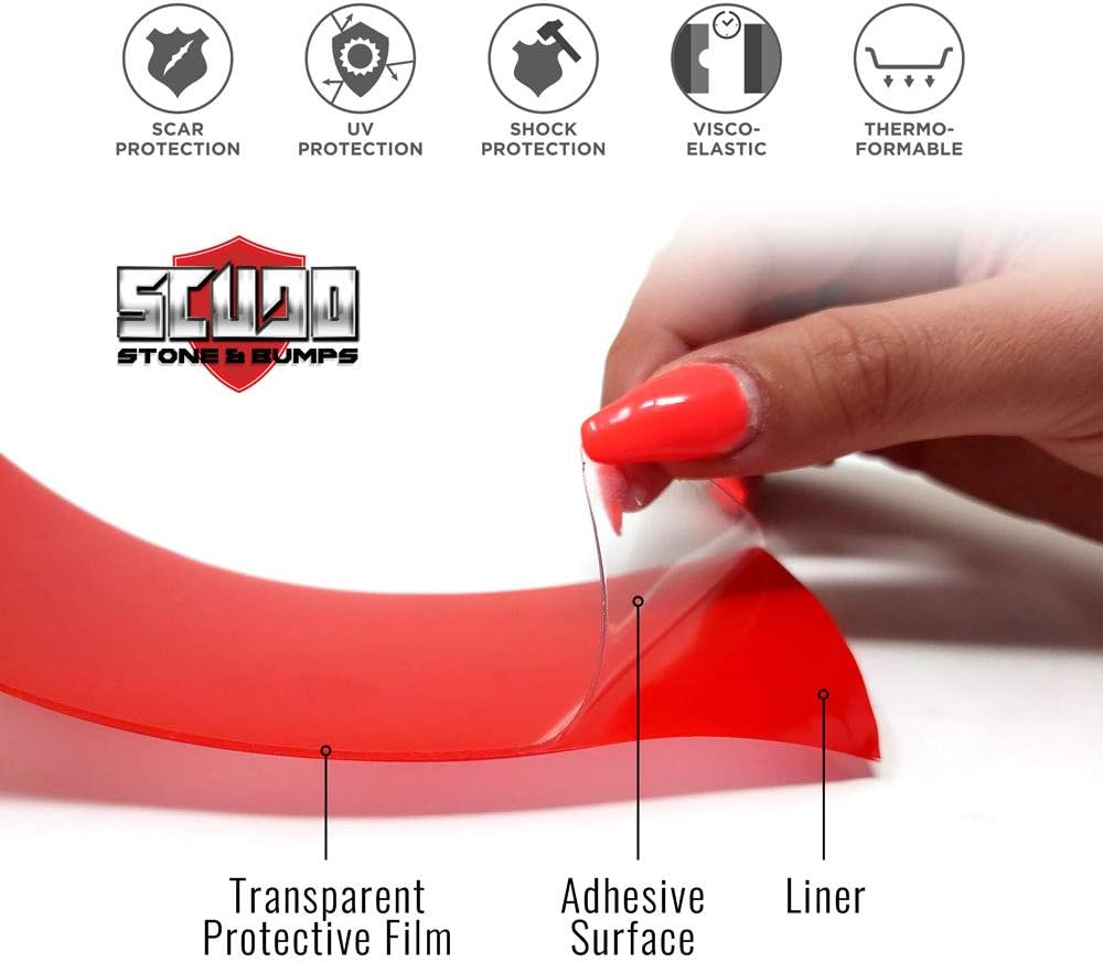Adhesive Film Scudo Frame for Bike Protection Unisex Adult Transparent, 5 x 50 cm, Thickness 0.8 mm, Multi-coloured - Image 4