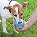 Pet Bottle, PYRUS Portable Silicone Folding Pets Bowl Travel Pet Canteen Outdoor Collapsing Water Feeding Bottles Kettle with Carabiner Clip for Dogs Cats 200 ML (Green)
