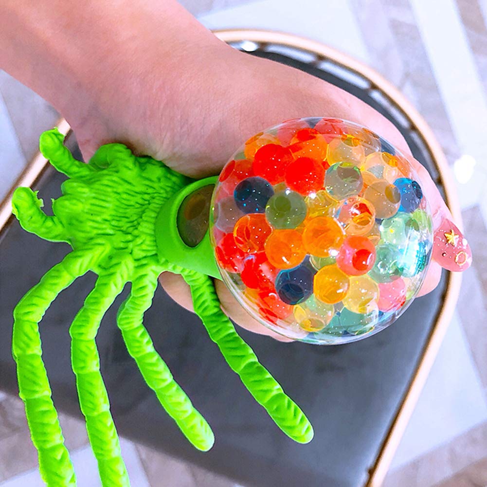 Squishy Mesh Stress Balls, Anti Stress Ball Squishy Light up Ball 8PCS Prime Toys Slime Stress Ball for Kids