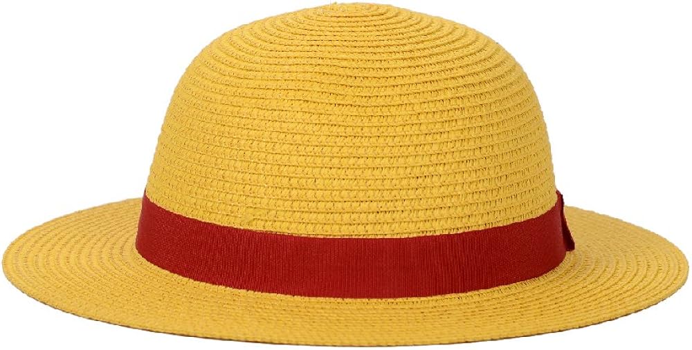 Straw Hat Performance Animation Cosplay Accessories Hat Summer Sun Hat Yellow: Clothing