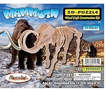 3-D Wooden Puzzle - Small Mammoth -Affordable Gift for your Little One! Item #DCHI-WPZ-J011