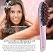 Art Naturals Hair Straightener Brush With Bonus Argan Oil 10ml - Best Ceramic, Anti Static, Electric Heating Detangling Hair Brush (2017 Edition)