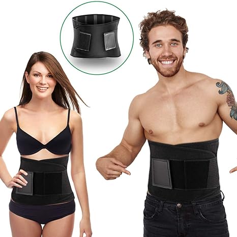 Vegena Fitnessgürtel Bauchweggürtel, Schwitzgürtel zur Fettverbrennung Abnehmen Effizientes Schwitzen Fitness Gürtel Einstell