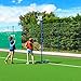 Net World Sports Freestanding Steel Netball Posts Weighted Base, Hoop & Net Included (1)