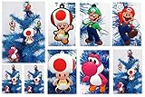 SUPER MARIO BROTHERS Holiday Christmas Ornament Set - Unique Shatterproof Plastic Design by Holiday Ornaments