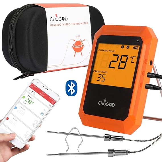 Grillthermometer BBQ Thermometer 6 sonde Bratenthermometer Digitale Küchenthermometer Haushaltsthermometer Intelligente mit E