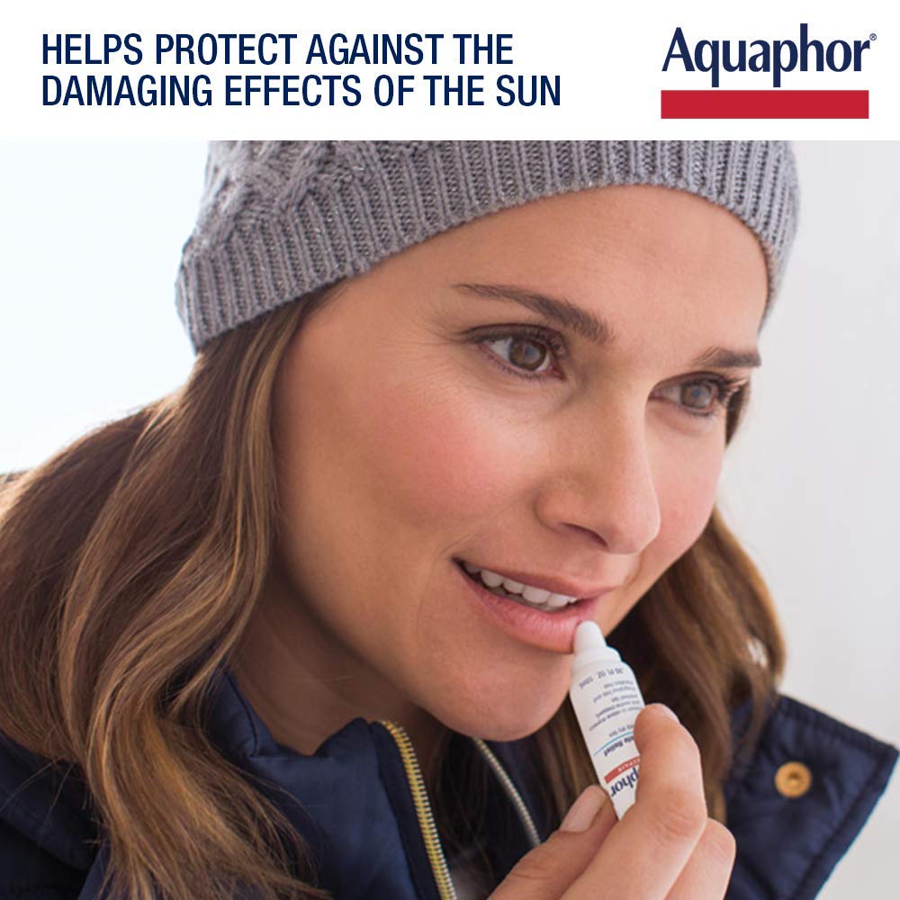 Aquaphor Lip Protectant and Sunscreen Ointment - Broad Spectrum SPF 30 - Relieves Chapped Lips - .35 fl. Oz. Tube : Lip Balms And Moisturizers : Beauty