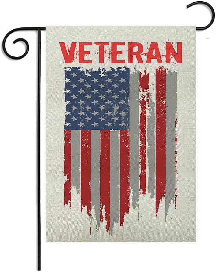 12 x18 Inches Seasonal Garden Flag American Patriotic Veteran 4th of July Indenpendece Day Memorial Day Double Sided Vibrant Printing on Both Sides Decorative House Yard Flag Garden Outdoor Decoration