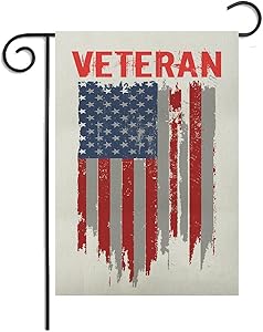 12 x18 Inches Seasonal Garden Flag American Patriotic Veteran 4th of July Indenpendece Day Memorial Day Double Sided Vibrant Printing on Both Sides Decorative House Yard Flag Garden Outdoor Decoration