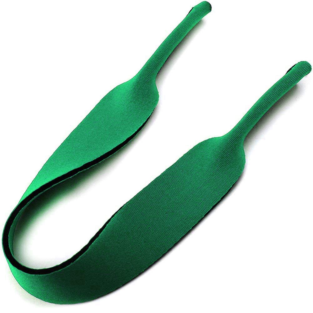 2 Pack - N2N Neoprene Glasses Sunglass Straps, Durable & Soft Eyewear Retainer Designed with Floating Neoprene Material (Blue&Green)