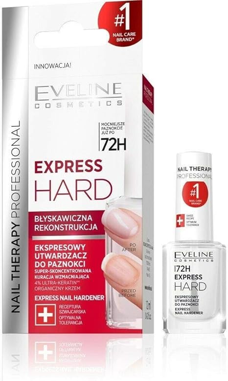 Eveline Cosmetics Express Hard Hardening Nail Conditioner 12ml Amazon Co Uk Beauty