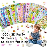 RENOOK 20 Different Scenes , 1000+ 3D Puffy Stickers, Year-Round Sticker Bulk Pack for Teachers,Students, Toddlers,Scrapbooking, Girl Boy Birthday Present Gift,Festival Supplier.