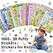 20 Different Scenes, 1000+ 3D Puffy Stickers, Year-Round Sticker Bulk Pack for Teachers, Students, Scrapbooking, Girl Boy Birthday Festival Supplier