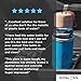 GoGlass Aspen Glass Drinking Water Bottle, 20-Ounce, Copper, BPA Free, with Insulated Sleeve & Wooden Cap