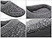 HomeTop Men's Comfort Breathable Moisture-Wicking Spring Summer Slip On Memory Foam House Slippers Shoes Indoor/Outdoor (11-12 D(M) US, Gray)