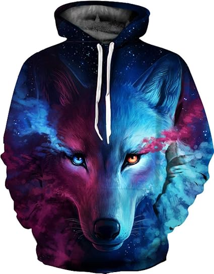 pull bleu violet
