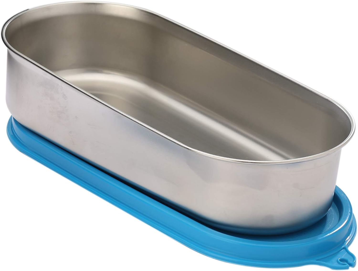 Buy Signoraware Flat Container Oval Steel Container with lid, Set of 1