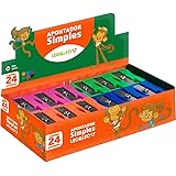 Apontador Sem Deposito Simples Cores Sortidas - Caixa com 24 Unidade(s), Leonora, 4529, Multicor
