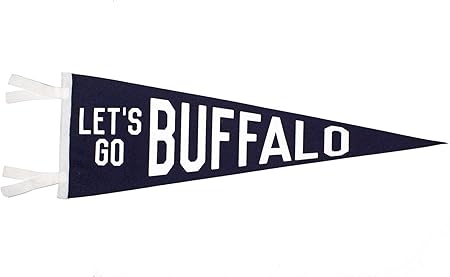 Amazon Com Let S Go Buffalo Pennant Western New York A Oxford Pennant Original Posters Prints