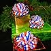 Red, White, and Blue Striped Pull Bows - 6