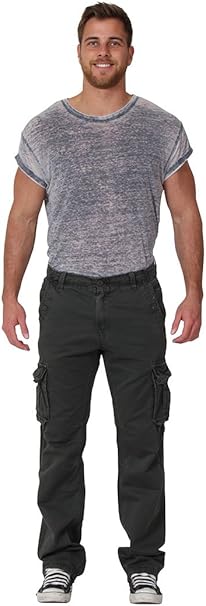cargo pants with drawstring ankle