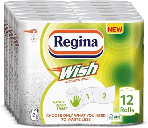 Regina Wish 12 Large Rolls Kitchen Towels Amazon Co Uk Health