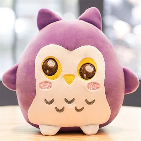 Pangdudu Oreiller Violet Dessin Animé Mignon Poupée Hibou