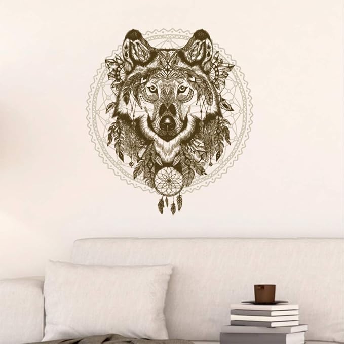 Creative Wolf Wall Stickers Wholesale Living Room Tv Sofa Background