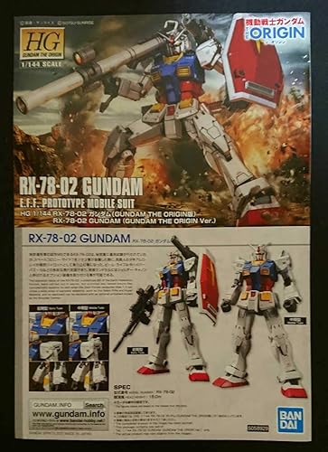 Amazon Co Jp ガンプラ組立説明書 Hg Rx 78 02 ガンダム Gundam The Origin版 機体解説 カラーガイド 部品注文カード掲載 ホビー 通販