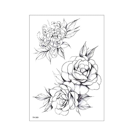 Le Bras De Fleur Noir Et Blanc Esquisse Des Autocollants De