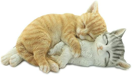 Amazon ファンシー Ca 茶トラ ネコ 茶トラ サバトラ 猫 ギフト クリスマスプレゼント 置物 インテリア ガーデニング ガーデンオーナメント 贈り物 猫 好き な 人 へ の プレゼント 誕生日プレゼント 女性 人気 彼女 結婚記念日 転居 最適なプレゼント 置物