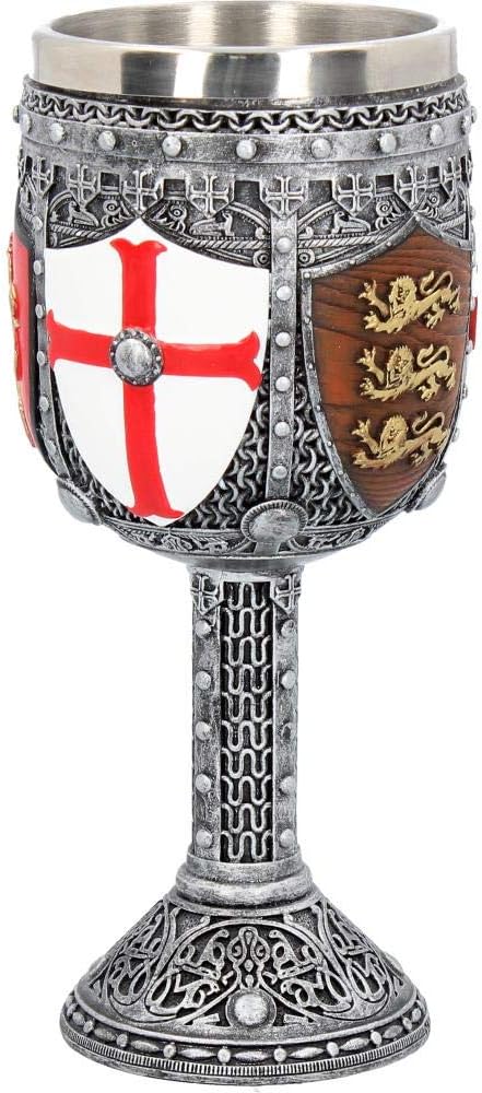 Nemesis Now English Goblet 17cm Grey, Resin w/stainless steel insert - Image 4