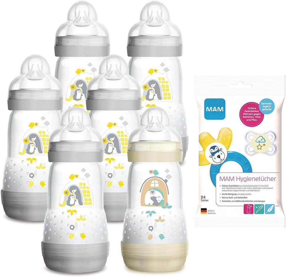 mam grey bottle set