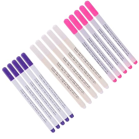 MagiDeal 15 Stück Set Markierstift für Textilien wasserlöslich selbstlöschend Trickmarker