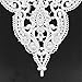 1 Pc Classic Flower Neckline Lace Collar Charming Sewing Wedding Applique White
