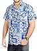 LA LEELA BEACH POCKET FRONT LUAU PARTY CARIBBEAN BEACHWEAR CAMP HAWAIIAN DRESS ALOHA SHIRT MENS 993 White_Blue L Spring Summer 2017