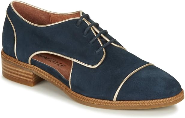 blue suede brogues womens