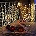 ECOWHO 300 LED Curtain Lights, 8 Lighting Modes, 29V Low Voltage Fairy String Lights for Wedding Party Home Garden Bedroom Fence Indoor Outdoor