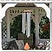 Nature’s Melody Premiere Grande Tunes Wind Chimes – Outdoor Windchime with 6 Tubes Tuned to E Pentatonic Scale, Rustproof Aluminum, Beech Wood & S Hook Hanger for Sympathy, Memorial Gift or Zen Garden