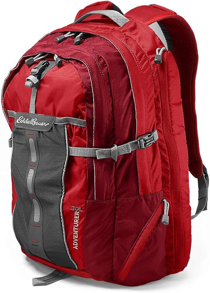 Eddie Bauer Adventurer Backpack, Red Regular ONESZE Sports