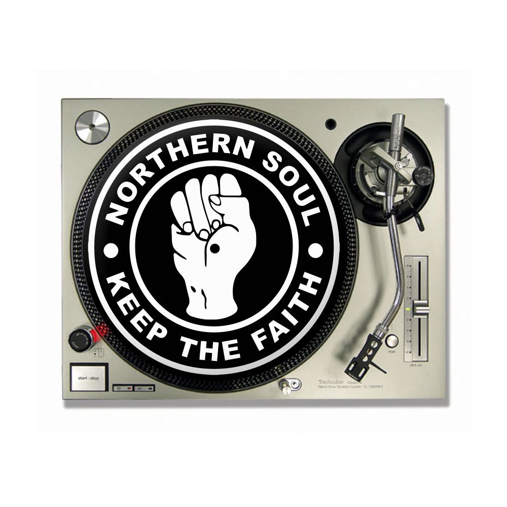 NORTHERN SOUL KEEP THE FAITH DJ SLIPMATS/Turntable SLIP MATS X 2 (7