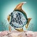 DecoBREEZE Decorative Table Fan, Desk Fan, Two Speed Electric Tabletop Fan, Figurine Fan, 7 inch, Tropical Fish