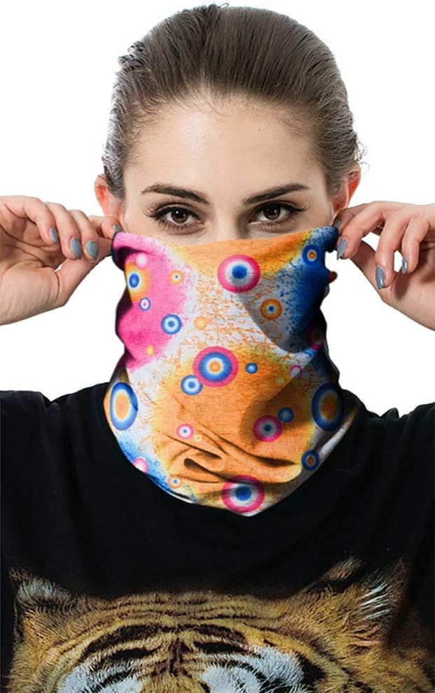 Riekinc Seamless Bandanas Multifunctional Headwear Face Mask Bandanas Balaclava