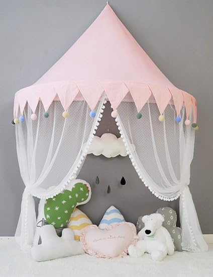 Nordic Ideas Baldachin Baby Rosa Betthimmel Madchen Prinzessin Kinder Babybett Himmel Kinderzimmer Spielzelt Moskitonetz Deko Babyzimmer Geschenke Wbtp Amazon De Sport Freizeit