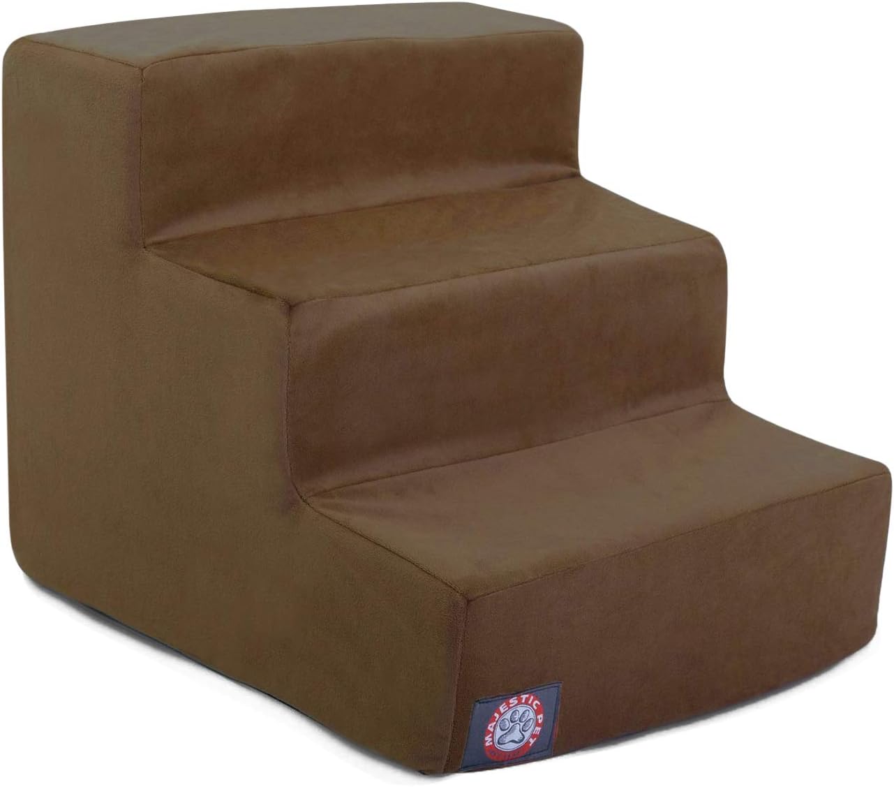 4 Step Black Velvet Suede Pet Stairs By Majestic Pet Products : Pet Supplies