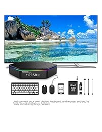 Android tv Box T95Z Plus Android 7.1.2 TV Box Amlogic S912 Octa Core, 2.4 5.8G Dual Band Wi Fi 1000M Ethernet 4K HD Smart TV Box Android Box Mini PC con teclado inalámbrico remoto